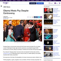 Obama Meets Psy Despite Controversy