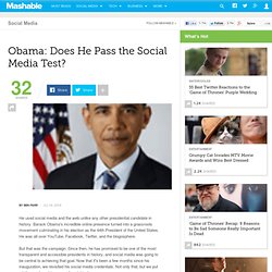 Obama: Does He Pass the Social Media Test?