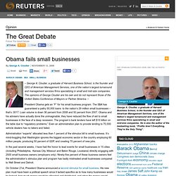 Obama fails small businesses