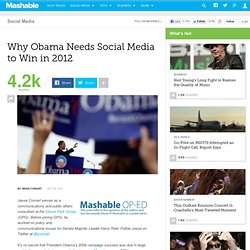 Why Obama Needs Social Media to Win in 2012