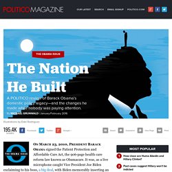 Obama's Policy Legacy: The Nation He Built