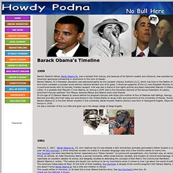 Obama Timeline