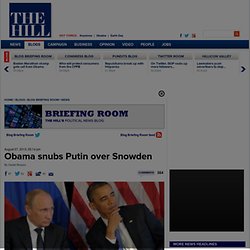 Obama snubs Putin, cancels Moscow meeting over Snowden