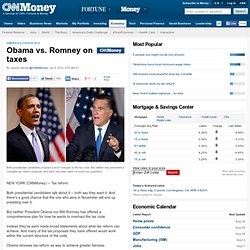 Obama vs. Romney on taxes - Jul. 5