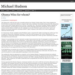 Obama Wins for whom?
