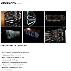 Oberkorn Concussor Analogue Sequencer