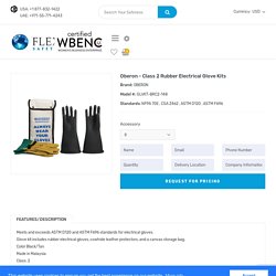 Oberon - Class 2 Rubber Electrical Glove Kits – FLEXRA SAFETY