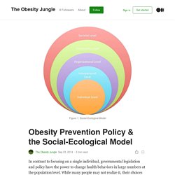 Obesity Prevention Policy & the Social-Ecological Model