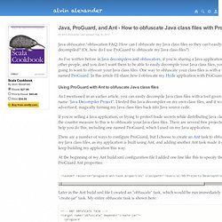 Java, ProGuard, and Ant - How to obfuscate Java class files with ProGuard
