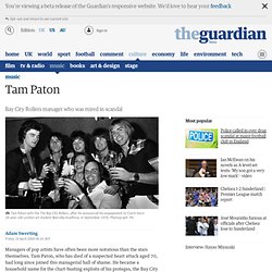 Obituary: Tam Paton