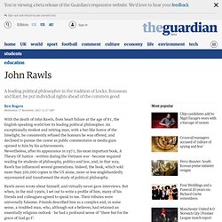 Obituary: John Rawls