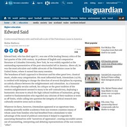 Obituary: Edward Said