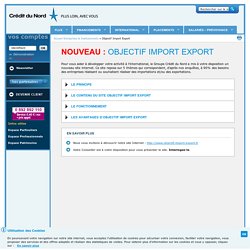 Objectif Import Export - Crédit du Nord