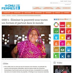 Gros plan : Les femmes et les Objectifs de développement durable (ODD) : ODD 1 : Pas de pauvreté