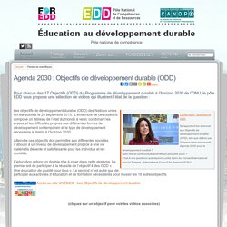 Agenda 2030 : Objectifs de développement durable (ODD)