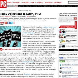 Top 5 Objections to SOPA, PIPA
