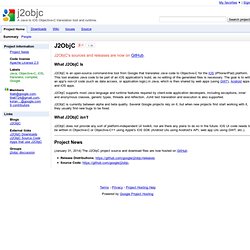 j2objc - A Java to iOS Objective-C translation tool and runtime.