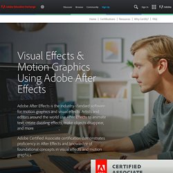 ACA - Exam Objectives After Effects - Adobe Education Exchange