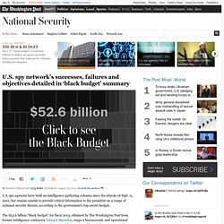 ‘Black budget’ summary details U.S. spy network’s successes, failures and objectives