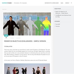 Morné Studio » Render 3D Objects as 2D Billboards – Simple Version