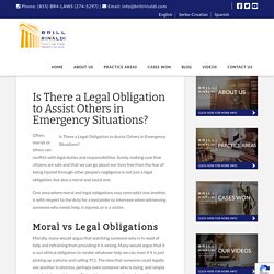 Is There a Legal Obligation to Assist Others in Emergency Situations?