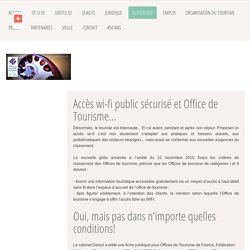 WI-FI ET OT : Quelles obligations légales? - UDOTSI 92 : Offices de tourisme et Syndicats d'Initiative des Hauts-de-Seine, Union Départementale