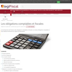 Obligations comptables et fiscales des entreprises LégiFiscal