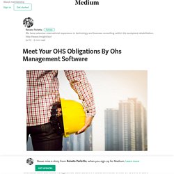 Meet Your OHS Obligations By Ohs Management Software