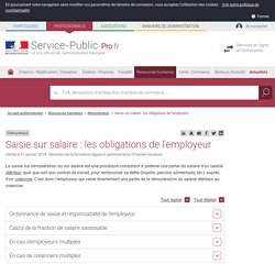 Saisie sur salaire : les obligations de l'employeur