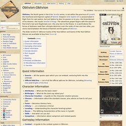 Oblivion UESP Wiki