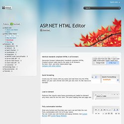 ASP.NET Editor - Home page