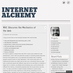 MVC Obscures the Mechanics of the Web