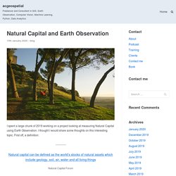 Natural Capital and Earth Observation – acgeospatial