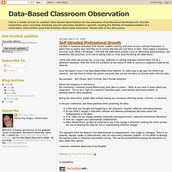 Classroom Observation Tips