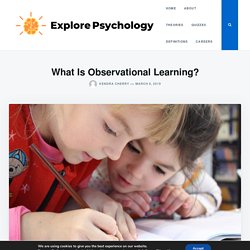 What Is Observational Learning? - Explore Psychology