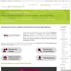 Observatoire France Biométhane et Sia Partners - Think Tank du Biogaz