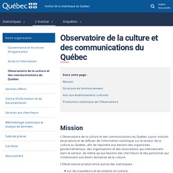 Observatoire de la culture et des communications du Québec