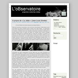 A propos de « La Jetée » (Jean-Louis Schefer) - L'oBservatoire - projections recherches cinéma