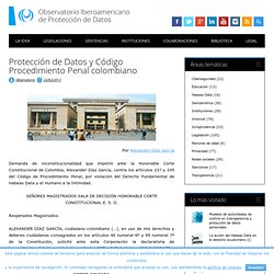 Protección de Datos y C. de P. P. Colombiano por @alediaganet en oiprodat.com