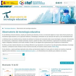 Observatorio de tecnología educativa