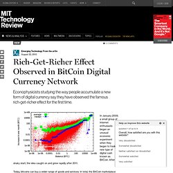 Rich-Get-Richer Effect Observed in BitCoin Digital Currency Network