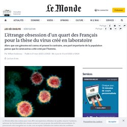 L’étrange obsession d’un quart des Français pour la thèse du virus créé en laboratoire