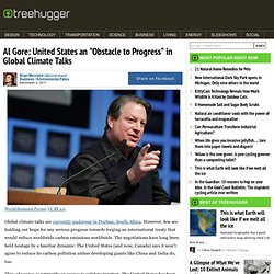 Al Gore: United States an "Obstacle to Progress" in Global Climate Talks