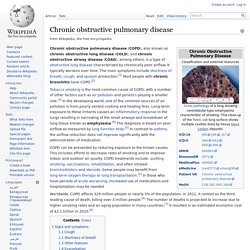 Chronic obstructive pulmonary disease