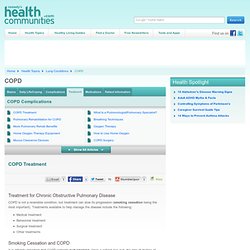 COPD Treatment - Chronic Obstructive Pulmonary Disease (COPD)