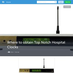 Where to obtain Top Notch Hospital Clocks (with image) · Lificlocks