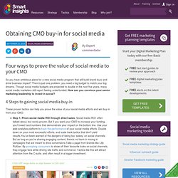 Obtaining CMO buy-in for social media