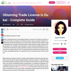 Obtaining Trade License in Dubai - Complete Guide