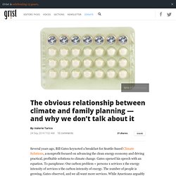The obvious relationship between climate and family planning — and why we don’t talk about it