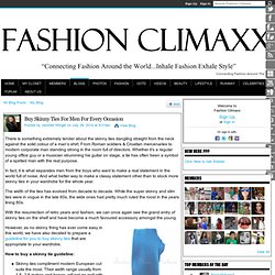 Buy Skinny Ties For Men For Every Occasion - Fashion Climaxx